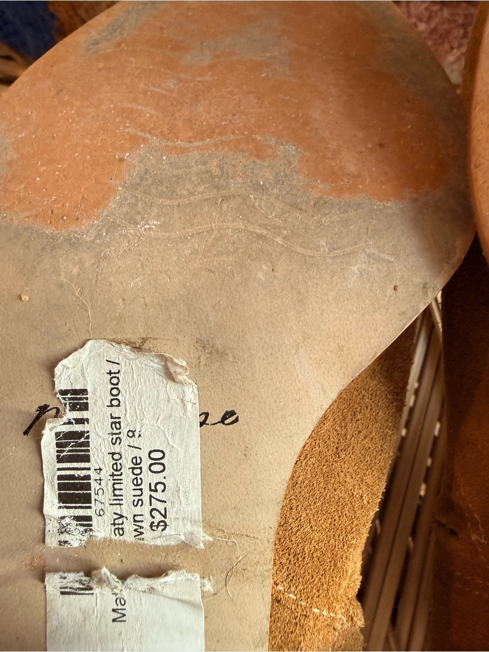 Matisse Camel Suede Pointed Ankle Boots - Picture 5 of 5